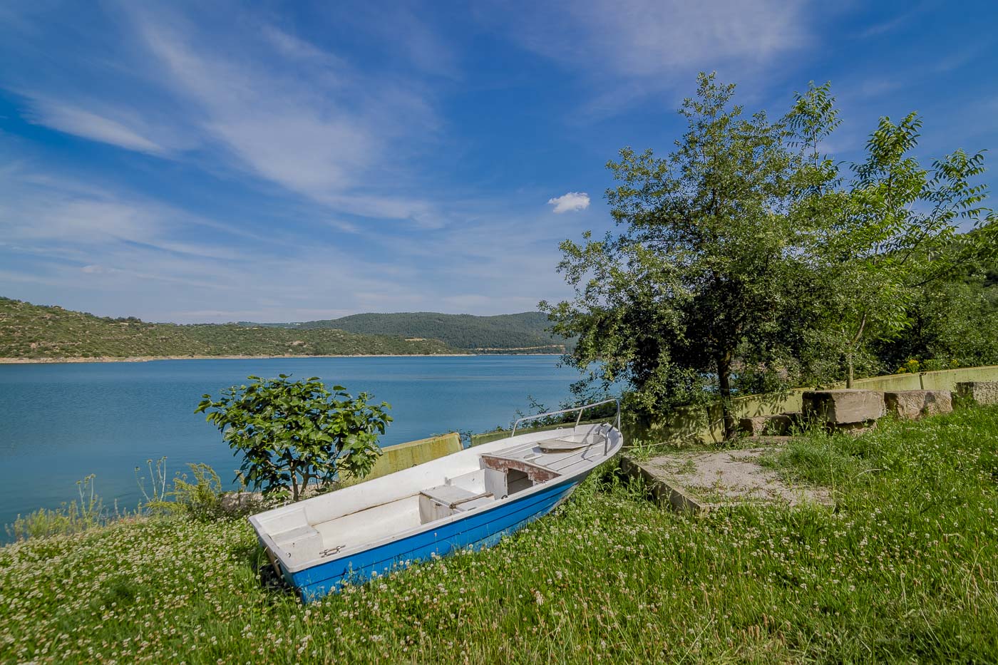 Terrenos privados en diferentes terrazas (el barco es para decoración, no se puede usar)